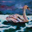 Schwan 5 - 120x120cm